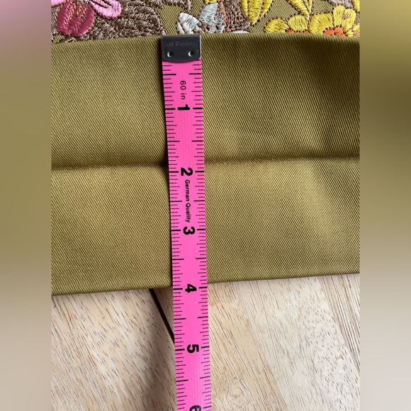 Spell Foxglove Olive Floral Embroidered Tote NWT - Picture 7 of 8